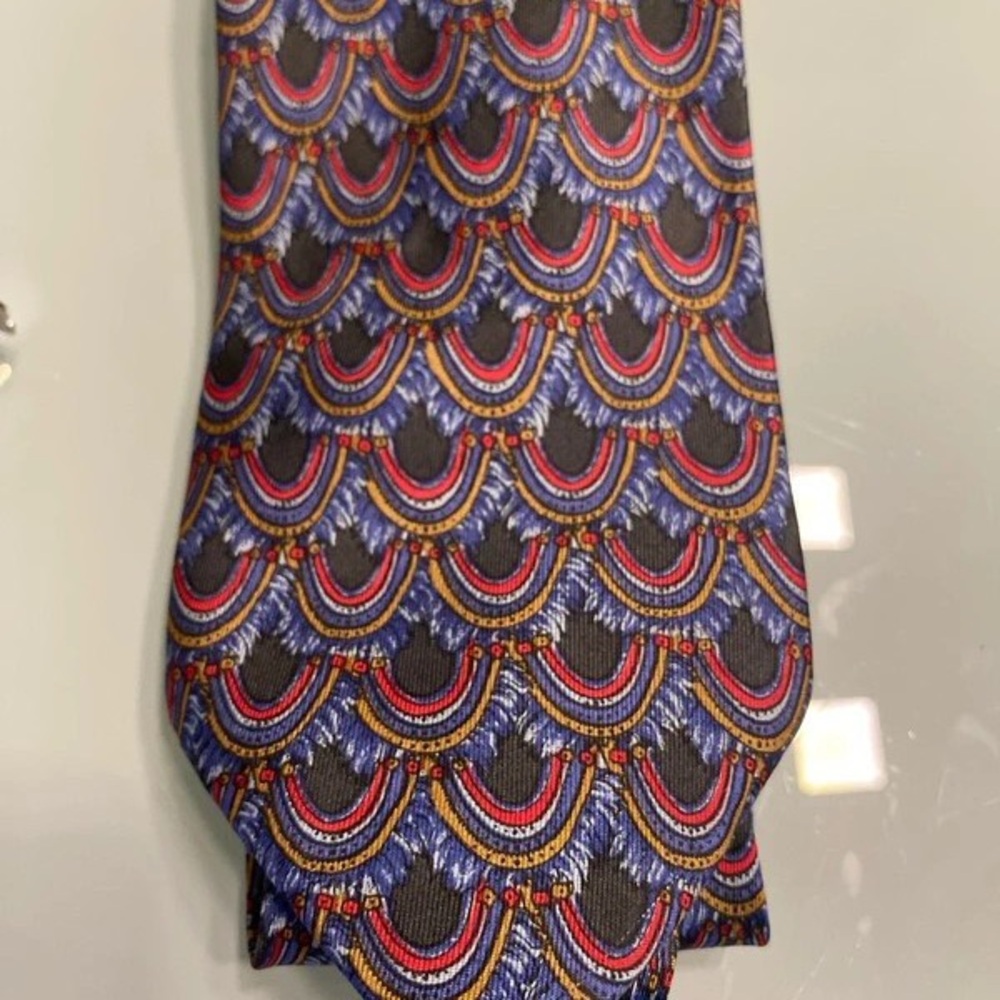 Rochas Multicolor Patterned Tie - image 1